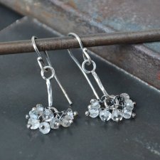 Kolczyki grona z topazem