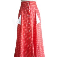 Spódnica maxi lata 80-te z metką