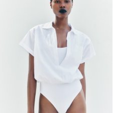 ZARA - BODY Z KOSZULĄ - M
