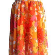 Kolorowa spódnica lata 70-te