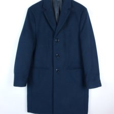 Burton elegancki płaszcz flauszowy / M