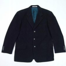 Angelo Litrico vintage flauszowa marynarka wełna / 50 - L