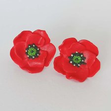 Czerwone Kolczyki Maki