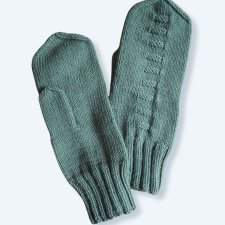 Ciepłe wełniane rękawiczki z jednym palcem wełna merino szałwiowe handmade rękawice