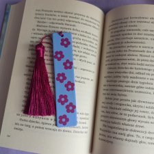 Zakładka do książki w kwiatki