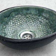 Artystyczna umywalka do łazienki