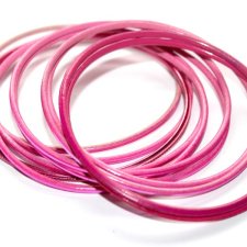 RÓŻÓWE ozdobne  bransoletki Bollywood 11szt