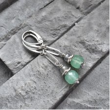 Awenturyn i labradoryt - kolczyki