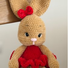 Malinka Króliczka ręcznie robiona.