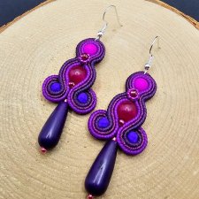 Kolorowe kolczyki sutasz z howlitem 5