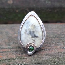 Szalony agat - pierścionek regulowany