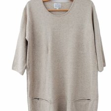 The Masai sukienka vintage dzianinowa wełna bawełna