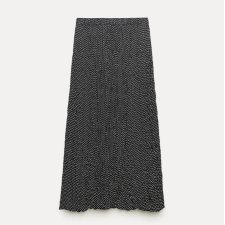 ZARA - MAXI SPÓDNICA W GROSZKI - XS/S