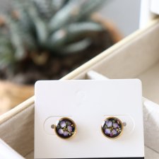 Mini kolczyki "Cień Lawendy"