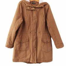 Kurtka vintage parka plus size George 46 bawełna ocieplana kurtka