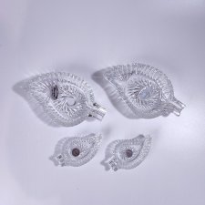 Komplet kryształowych miseczek Lucyna 24% PbO, PRL