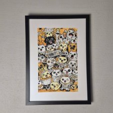 KOTY - A4 - grafika w ramce