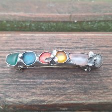 Wiosenna - klamra do włosów