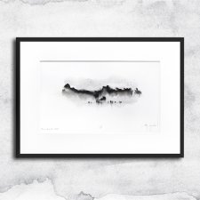 Unikat - tusz i akwarela w oprawie (nr3)