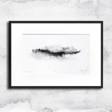 Unikat - tusz i akwarela w oprawie (nr4)