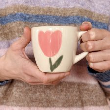 Kubek - Różowy Tulipan