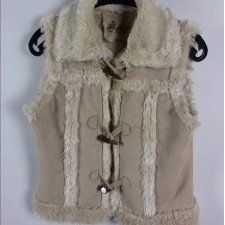 Evie zamszowa kamizelka bezrękawnik na futerku 14 / 40