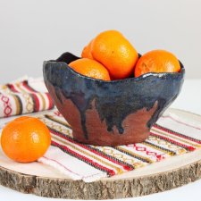 Nieregularna miska na owoce, ceramika