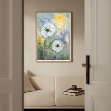 Dmuchawce . Oryginalna akwarela A3