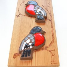 Gile ceramiczne na drewnie