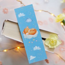Papierowa zakładka do książki Śpiący lisek | Zakładka z papieru