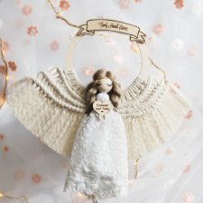 Anioł Stróż na obręczy | Anioł na prezent - na różne okazje