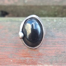 Onyks - pierścionek regulowany