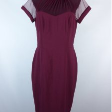 Maggy London ołówkowa sukienka midi burgund 16 / 42