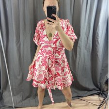 płócienna w kwiaty