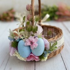 Koszyczek wielkanocny, koszyk wiklinowy na święcone