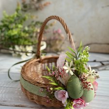 Koszyczek wielkanocny, koszyk wiklinowy na święcone
