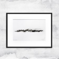 Unikat - tusz i akwarela w ramie