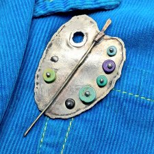 Paleta malarska broszka