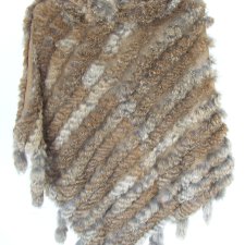 miękkie ponczo z kapturem królik S/M