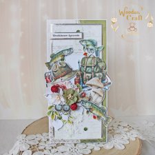 Męska kartka urodzinowa, prezent na urodziny dla wędkarza GOTOWA