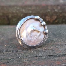 Perła po prostu - pierścionek regulowany