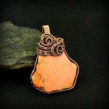 Jaspis cesarski wisiorek wire wrapping