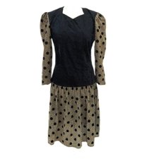 Złota sukienka lata '80