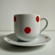 Filiżanka w kropki vintage