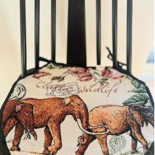 Poduszka na krzesło z wiązaniami