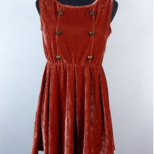 Goldie London welurowa krótka sukienka welur / M