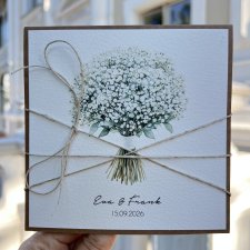 Kartka na ślub ślubna z personalizacją i życzeniami