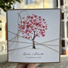 Kartka na ślub ślubna z personalizacją i życzeniami