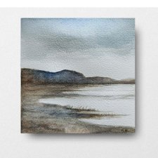 Pejzaż - obraz  akwarela