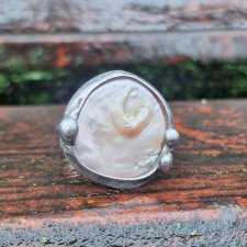 Perła po prostu - pierścionek regulowany